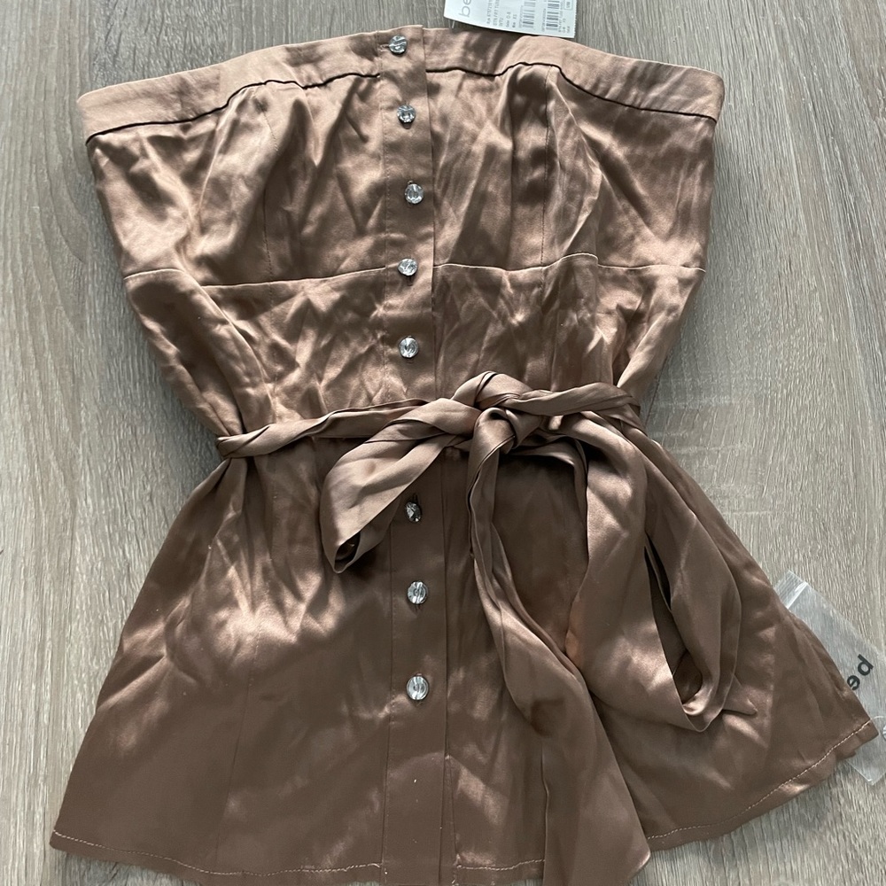 NWT Bebe satin tube top